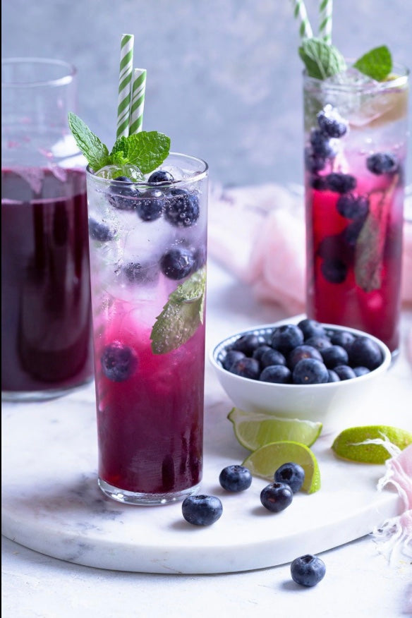 Maine Blueberry Jerk Shrub Spritz